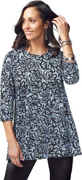 Jessica London Stretch Knit Swing Tunic