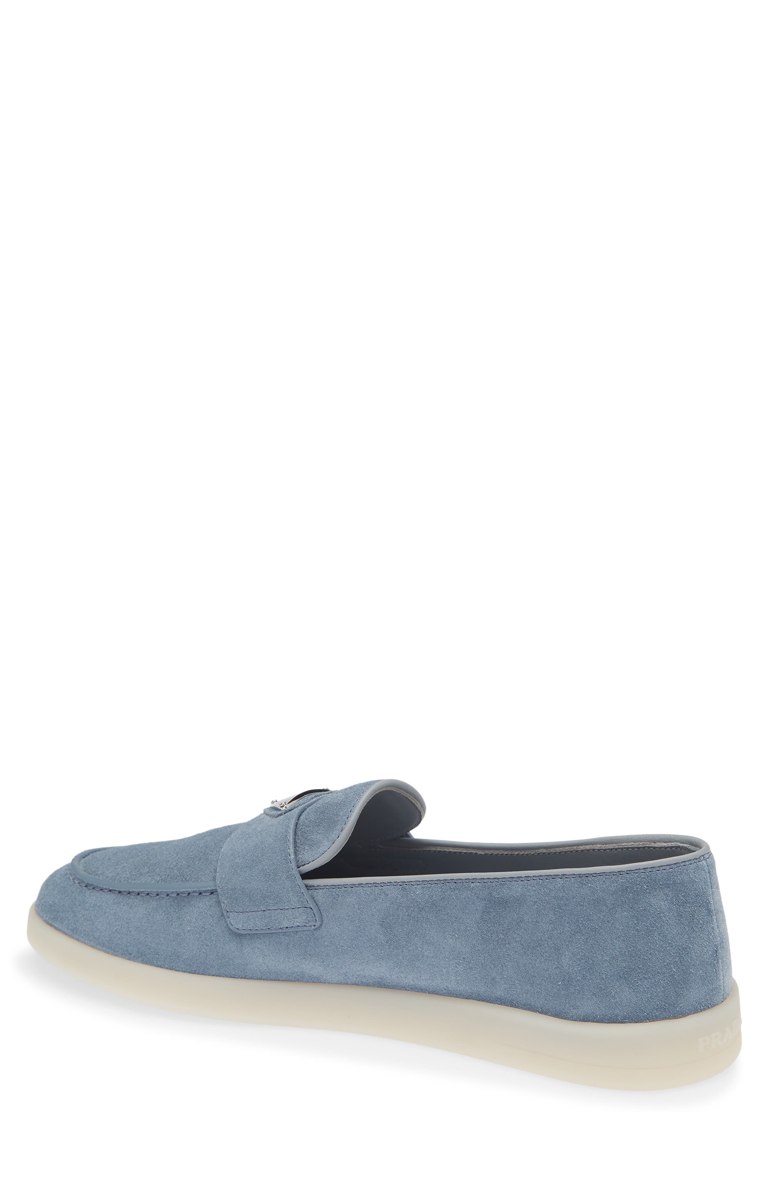 Prada St. Tropez Loafer, Alternate, color, Denim