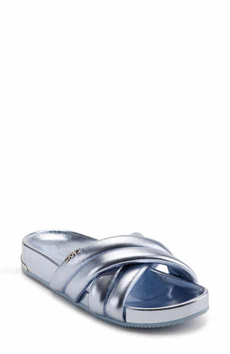 DKNY Crisscross Strap Slide Sandal