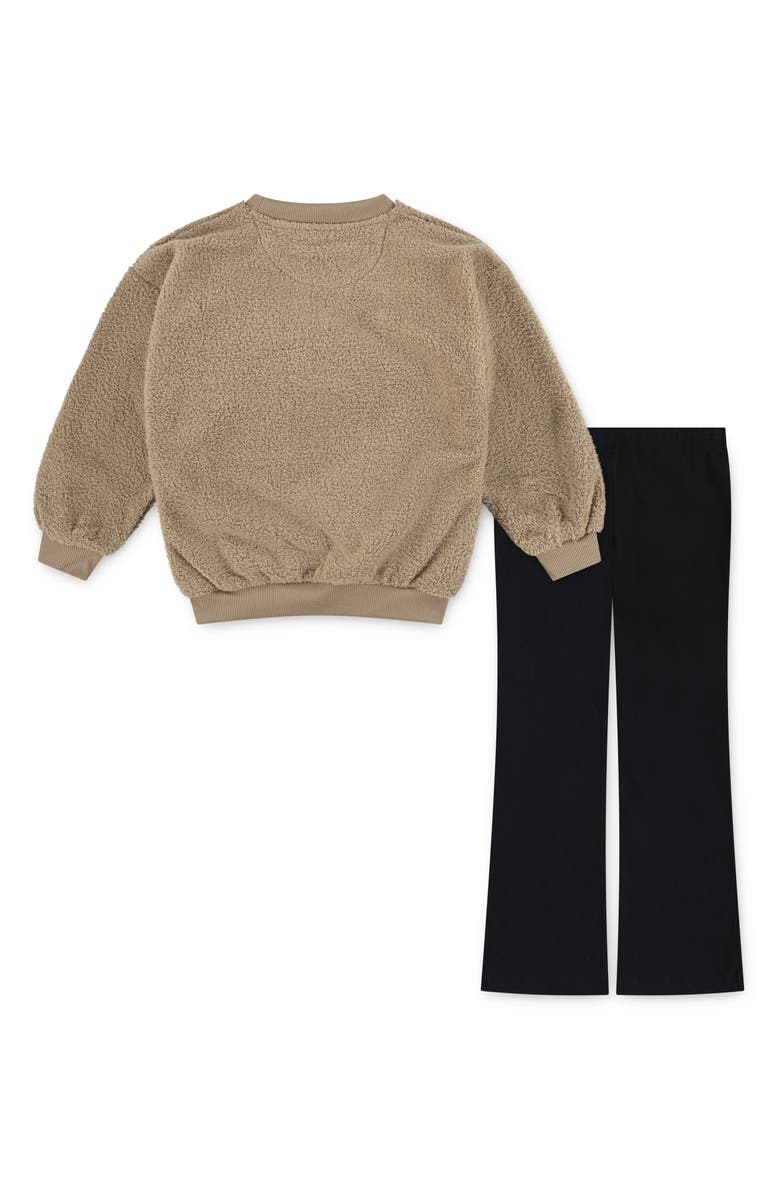 Nike Kids' Swoosh Spirit Sweater & Leggings Set, Alternate, color, Black