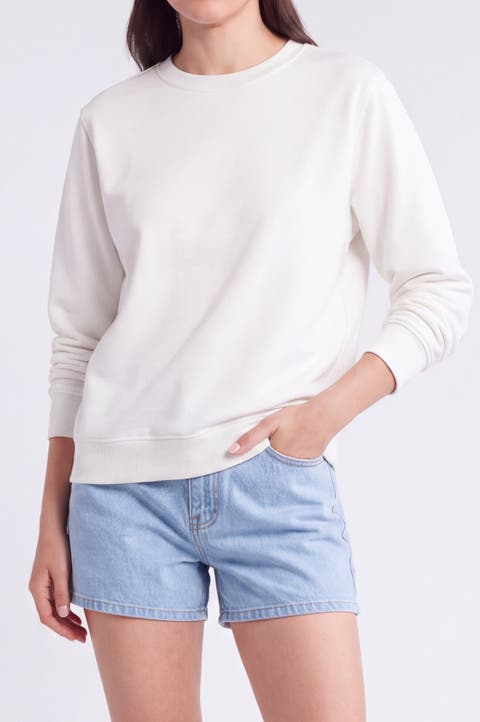 Regular Fit Long Sleeve Crewneck Sweatshirt