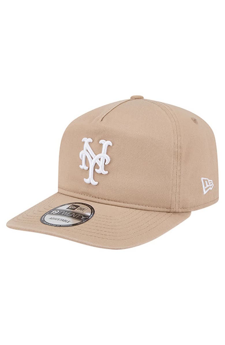 New Era Men's New Era Light Beige New York Mets Cam 19TWENTY Adjustable Hat, Main, color, Light Beige