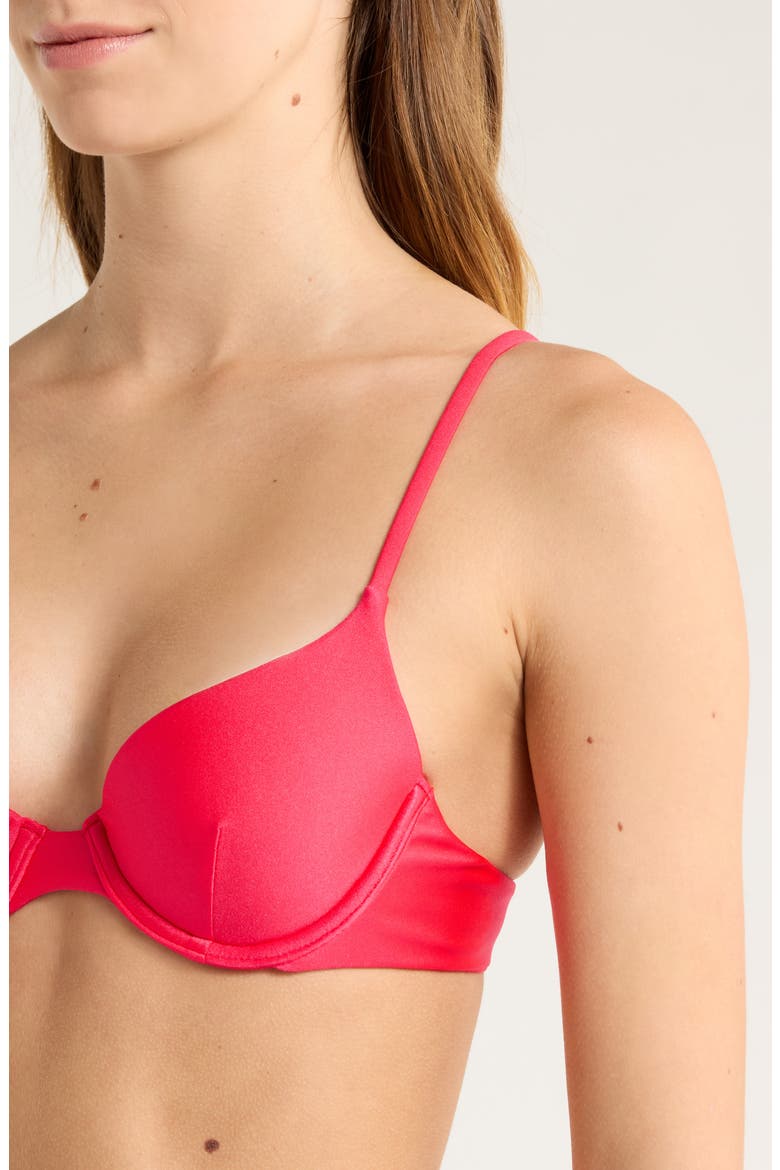 Underwire Bikini Top, Alternate, color, CHERRY CRUSH