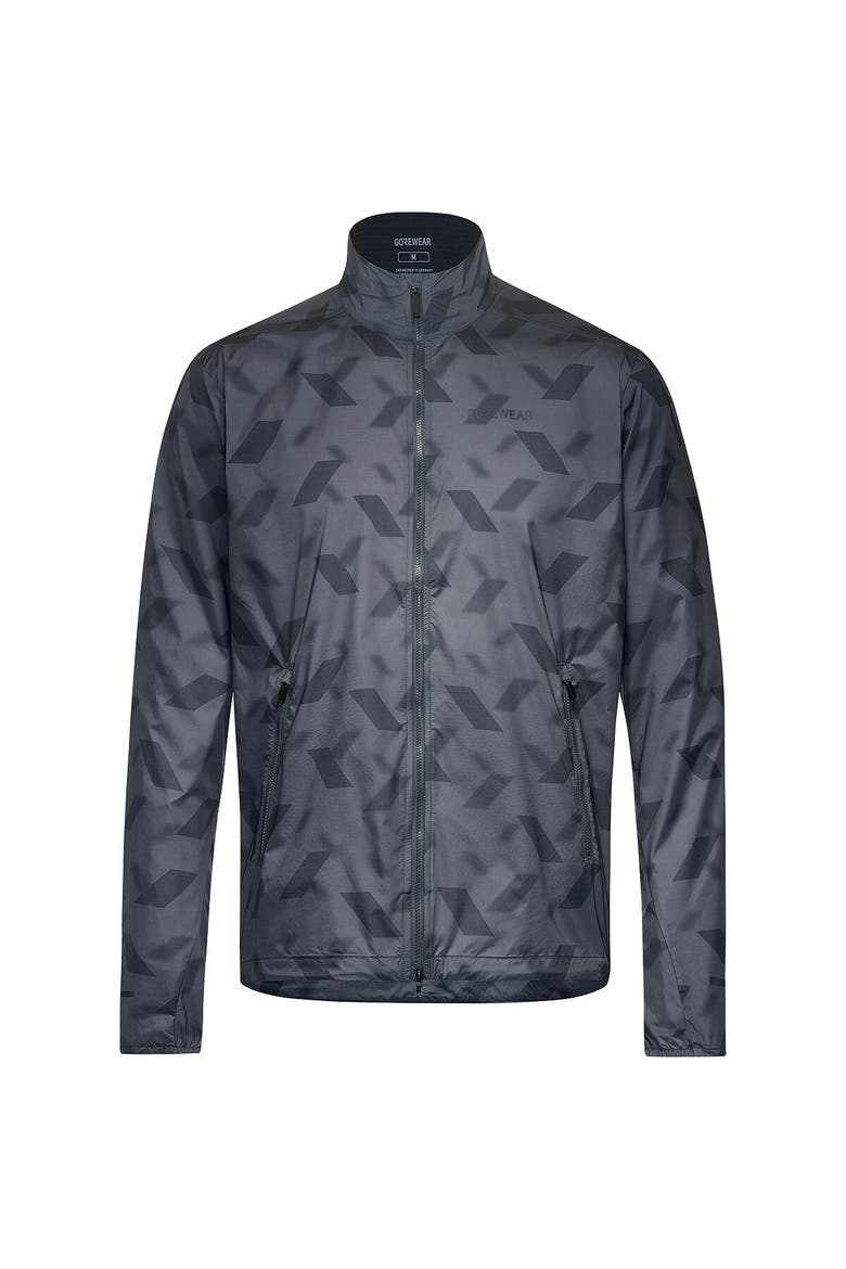 Concurve 3D Graphic Windbreaker - Men's, Main, color, Lab Graphite