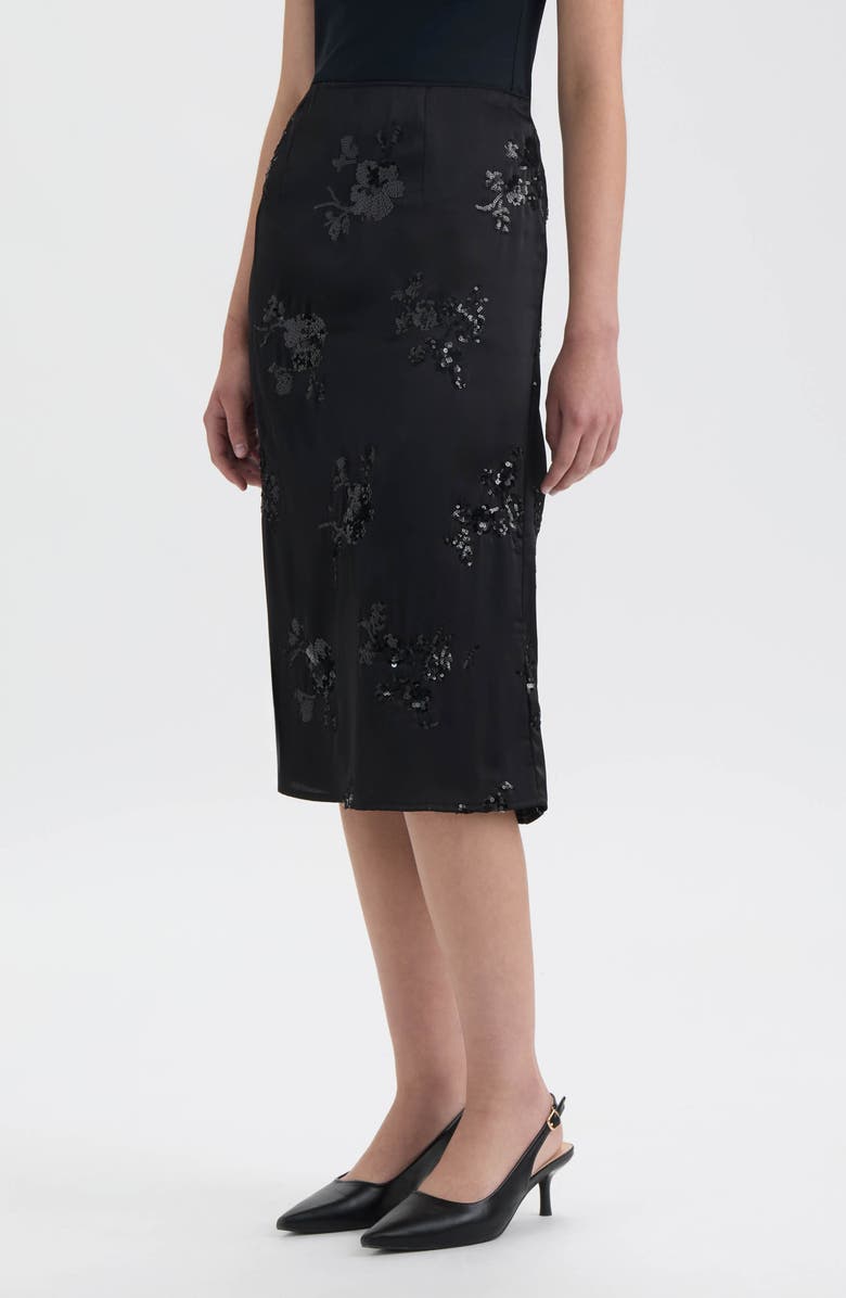 NVLT Sequin Embellished Slip Skirt, Alternate, color, Black