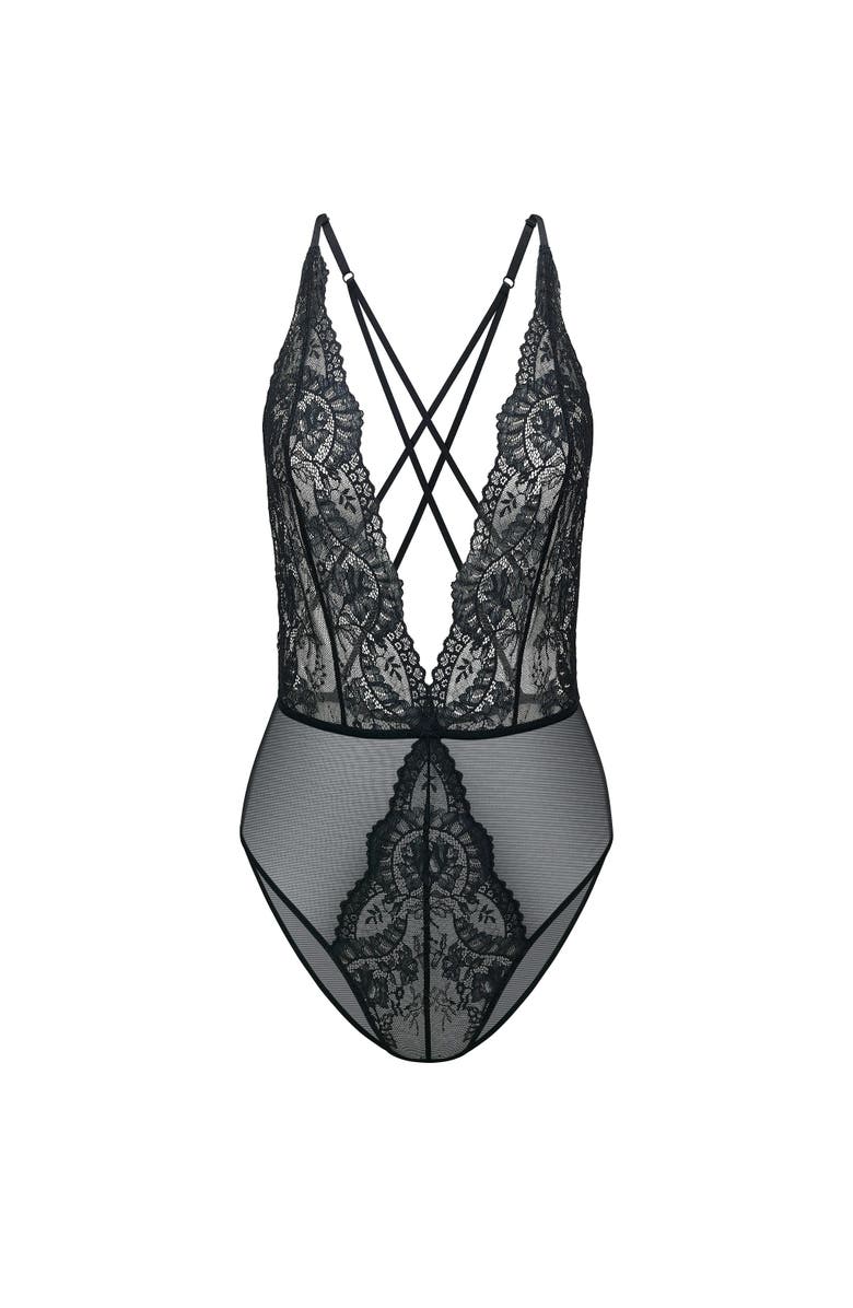 Adore Me Talia Bodysuit Lingerie, Alternate, color, 