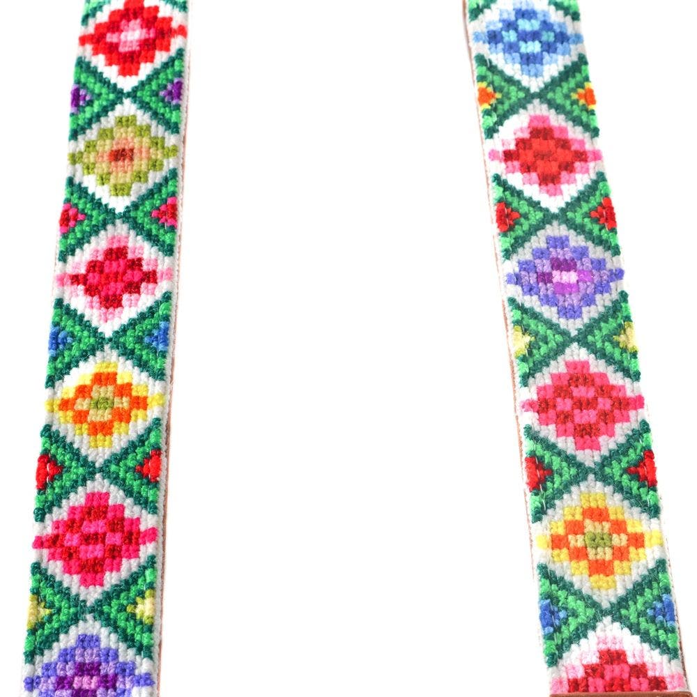 Mai Woven Bag Strap, Alternate, color, Multi with Tan Leather