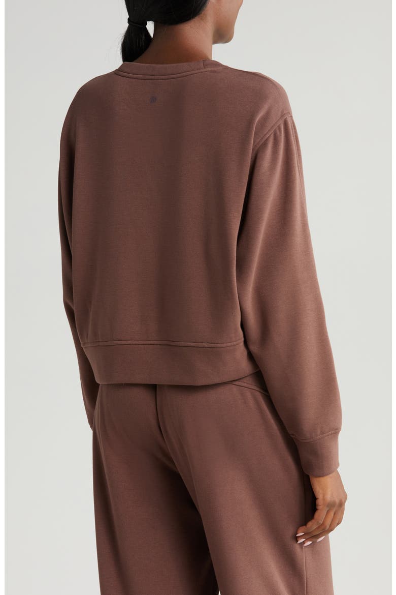 Amazing Lite Cali Crewneck Sweatshirt, Alternate, color, BROWN FAWN