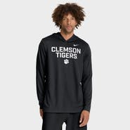Nike Men's Nike Black Clemson Tigers 2025 Sideline Performance Long Sleeve Hoodie T-Shirt