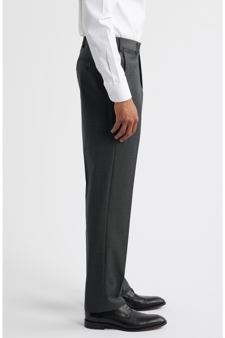 Devon Super 110s Serge Trousers, Alternate, color, GREEN