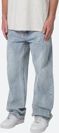 mnml（ミニマル） UltraBaggy Decimated Denim 38 mnml | Ultra Baggy Raw Work Denim - Blue | Jeans