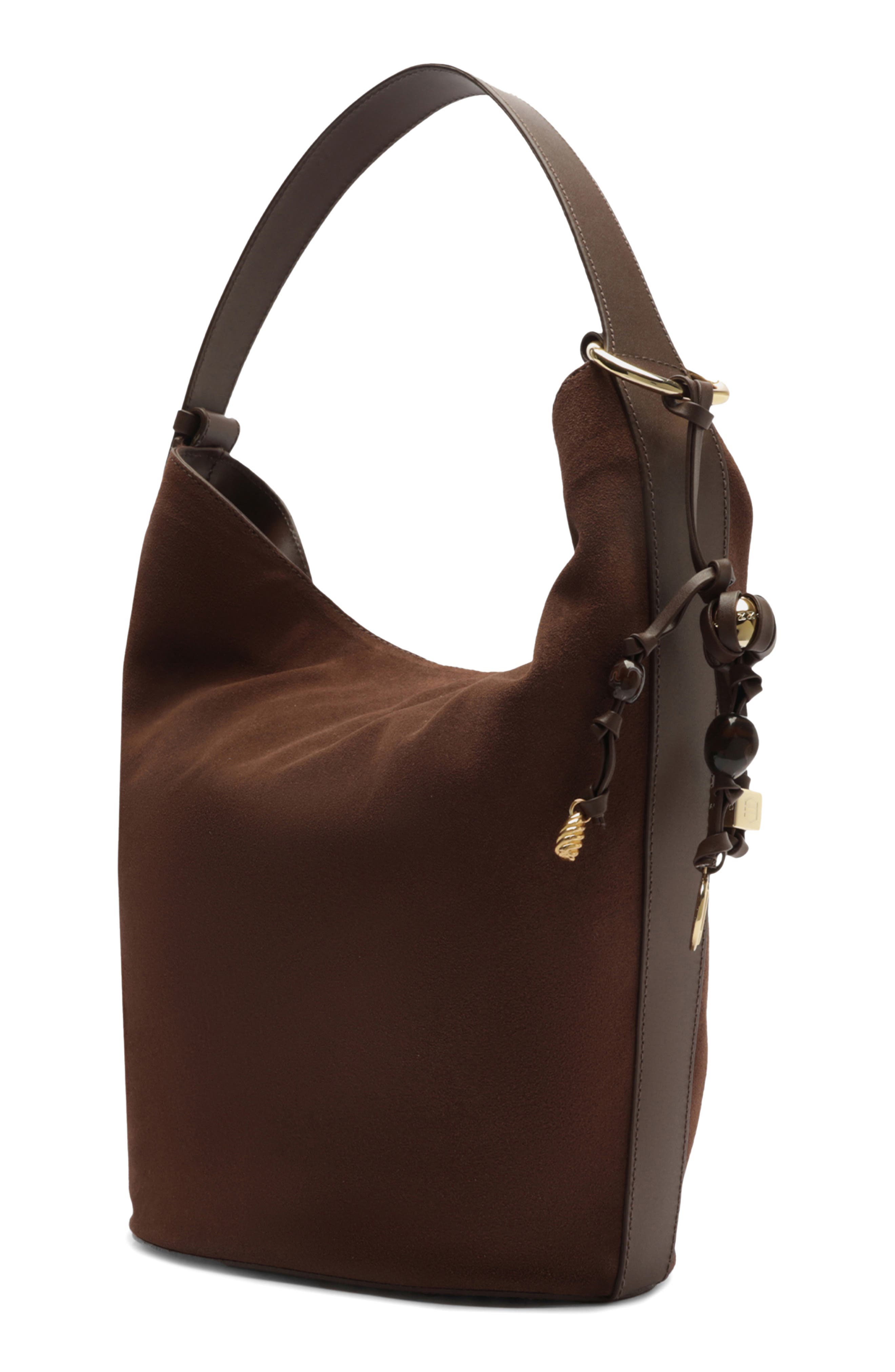 Arezzo Large Simone Suede Hobo Bag, Alternate, color, 