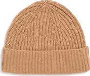 Nordstrom Cashmere Rib Knit Beanie