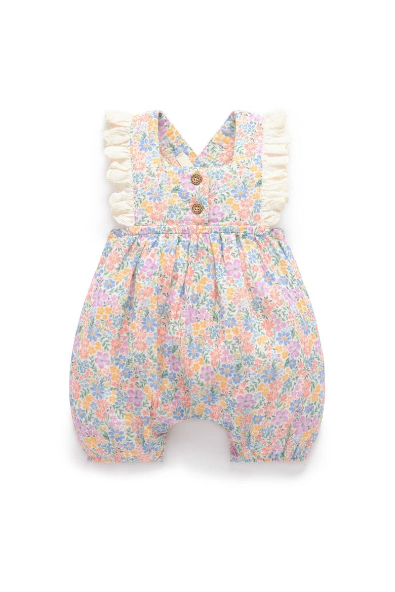 Floral Frilly Romper, Main, color, Isabella Print
