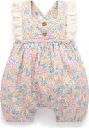 Purebaby Floral Frilly Romper