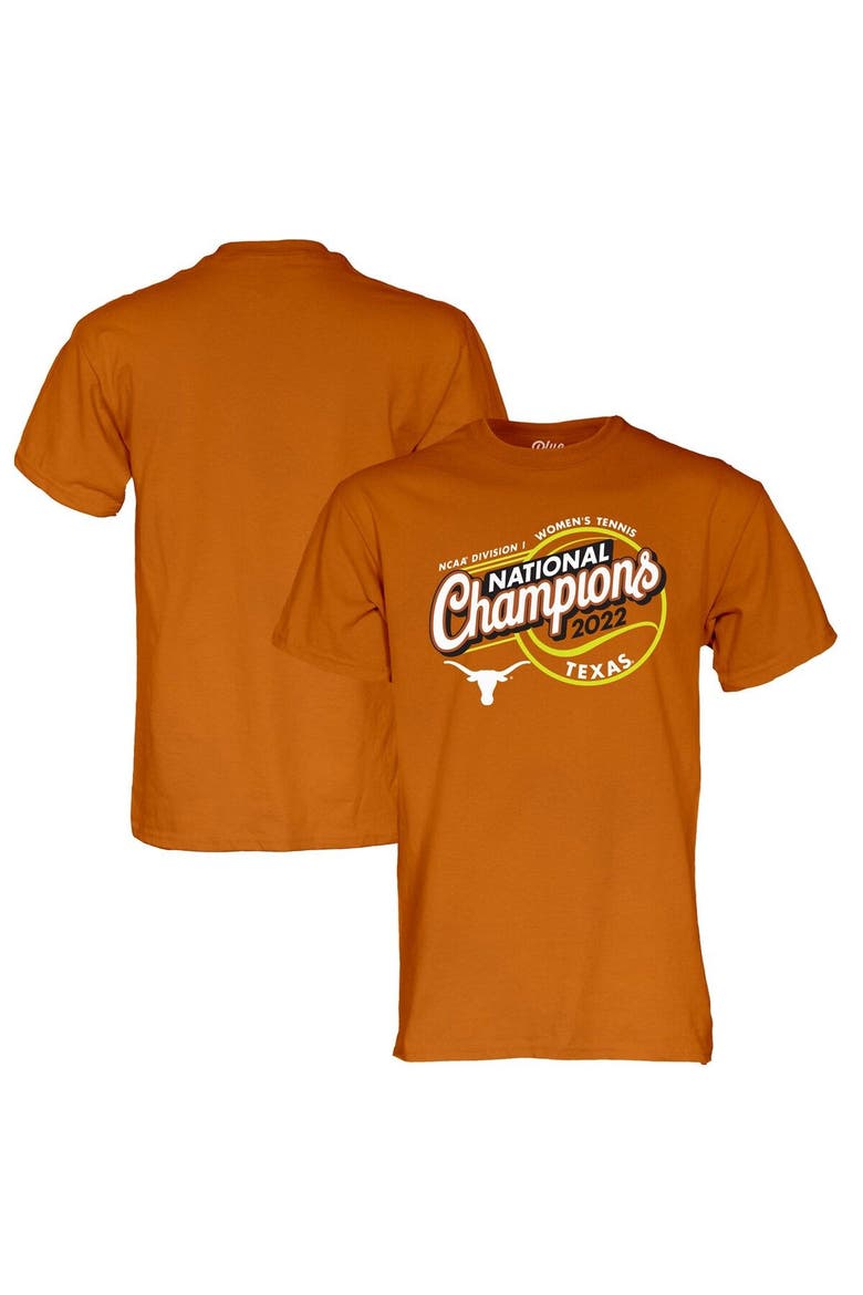 Texas Orange Texas Longhorns 2022 NCAA Women's Tennis National Champions T-Shirt, Main, color, Burnt Orange