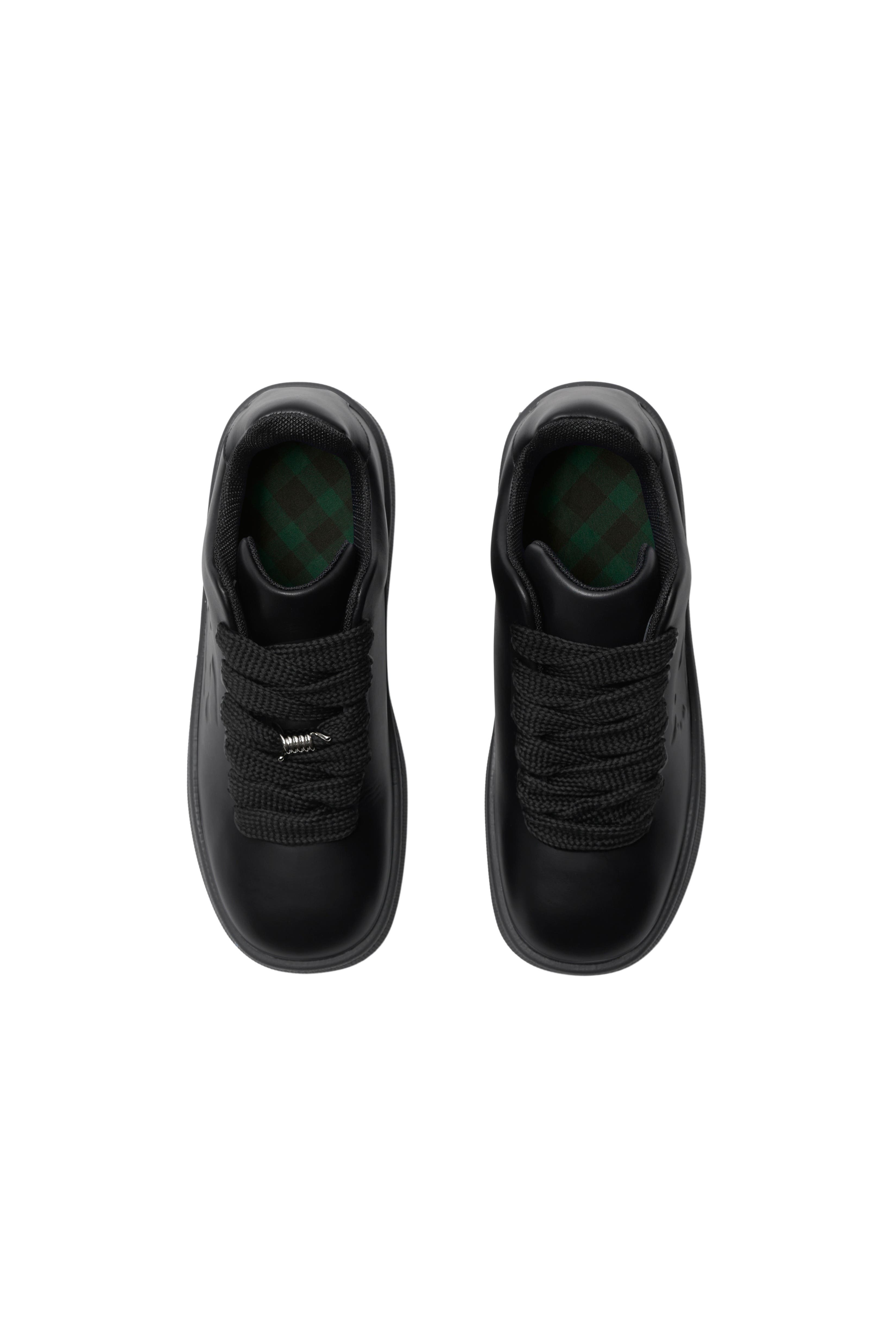 Burberry Leather Box Sneakers, Alternate, color, 