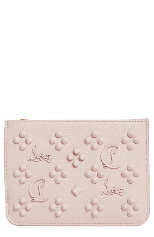 Christian Louboutin Paloma Loubinthesky Calfskin Coin Purse in Vintage Rose at Nordstrom