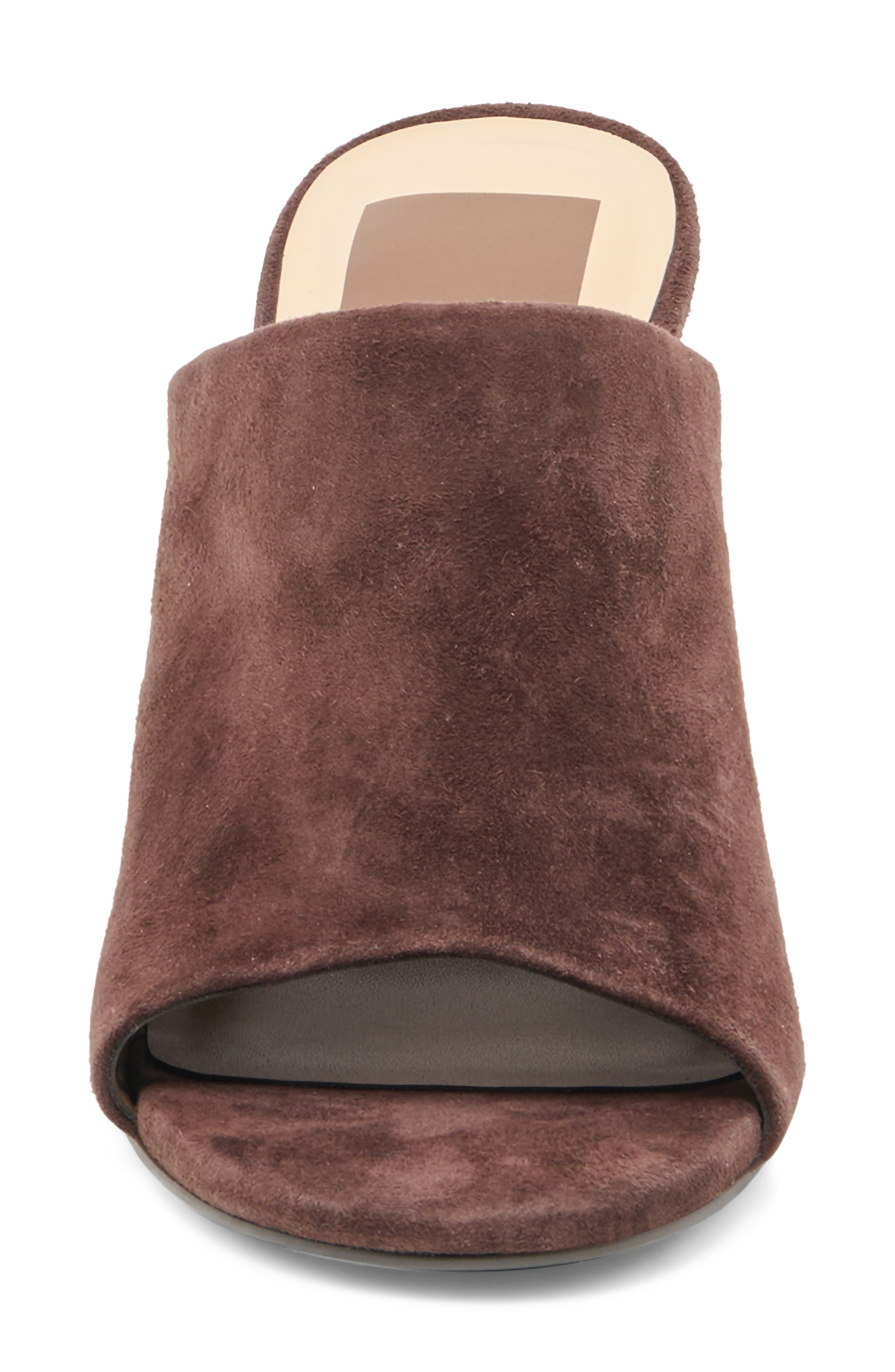 Shely Block Heel Sandal, Alternate, color, MAHOGANY SUEDE