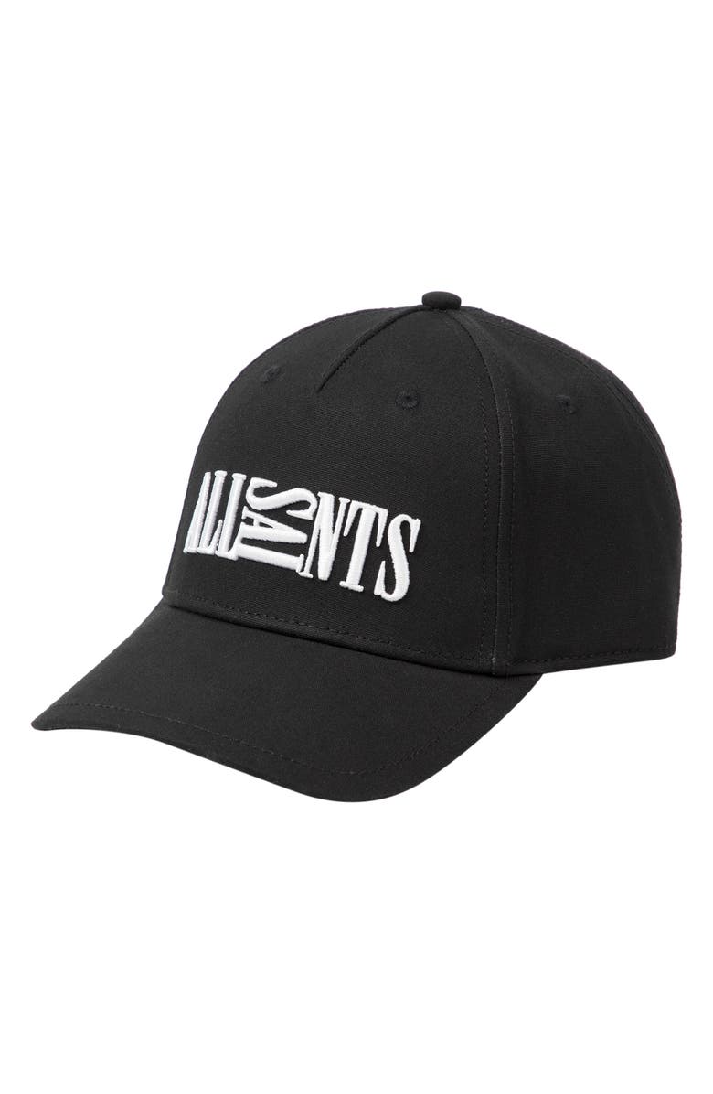 AllSaints Oppose Baseball Cap, Main, color, 