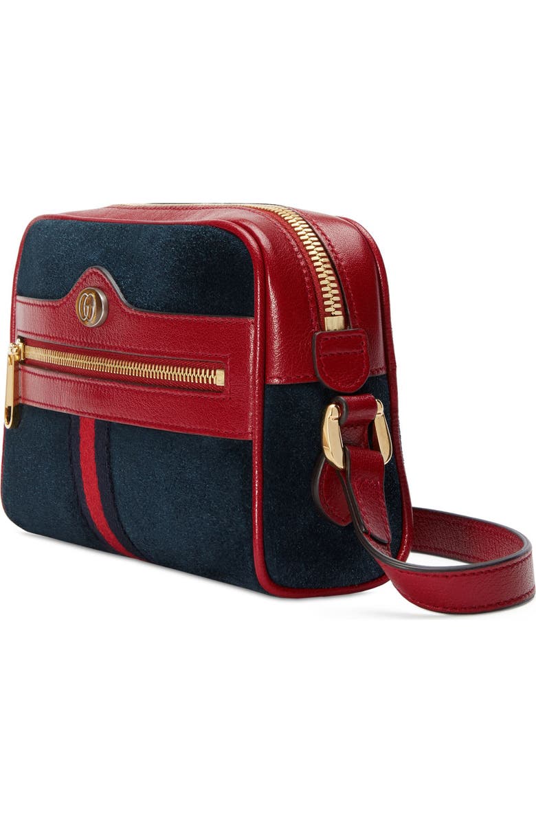 Gucci Small Ophidia Suede & Leather Crossbody Bag, Alternate, color,