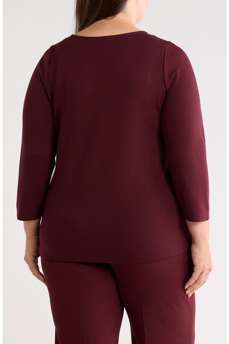Asymmetric Button Hem Top, Alternate, color, BAROLO MULTI