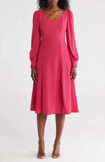 Julia Jordan Long Sleeve Scoop Neck Dress