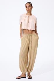 H&M Crinkled Balloon Trousers