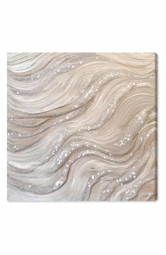 Wynwood Studio Silver Waves II Canvas Wall Art