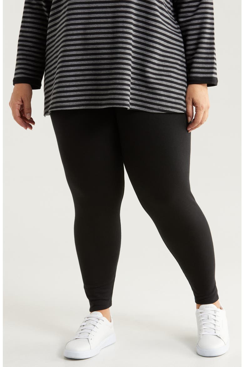 High Waist Ankle Leggings, Main, color, BLACK