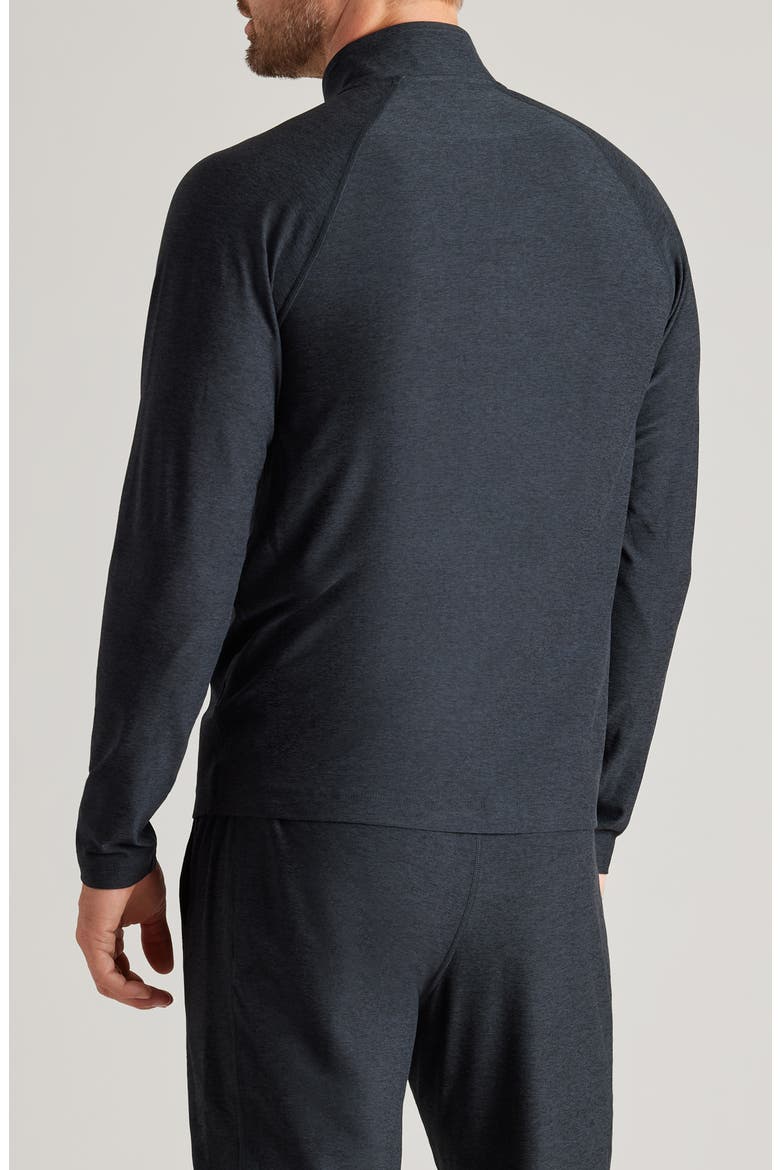 Atmosphere Midweight Quarter Zip Pullover, Alternate, color, TRUE BLACK