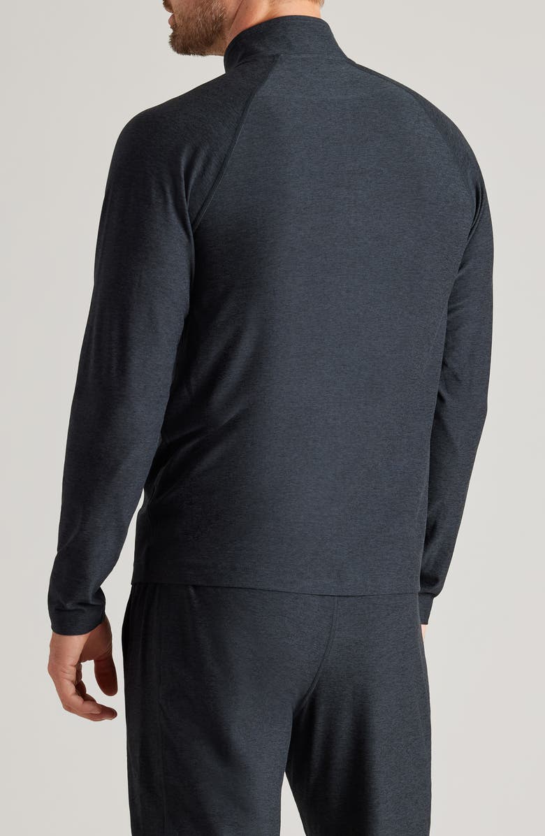 Rhone Atmosphere Midweight Quarter Zip Pullover, Alternate, color, True Black
