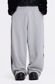 JADED LONDON Gothic Print Baggy Joggers