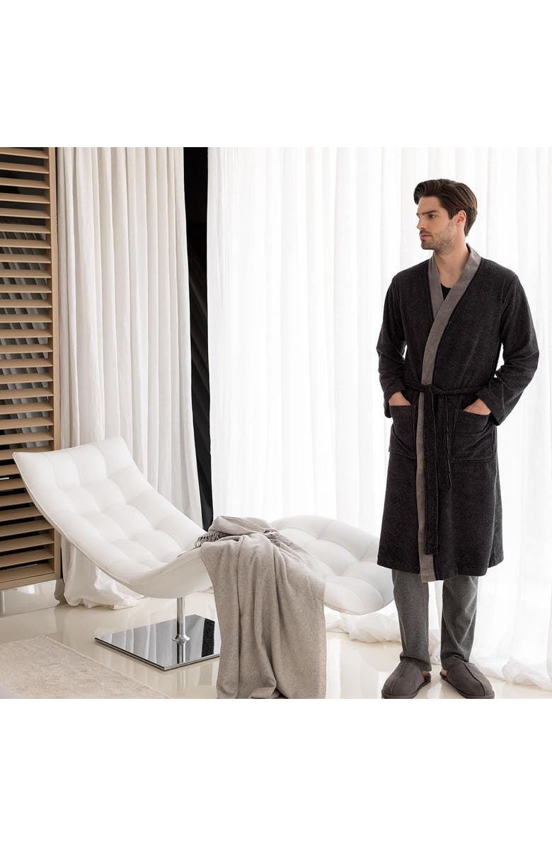 Togas Franco Men's Bathrobe, Main, color, Black