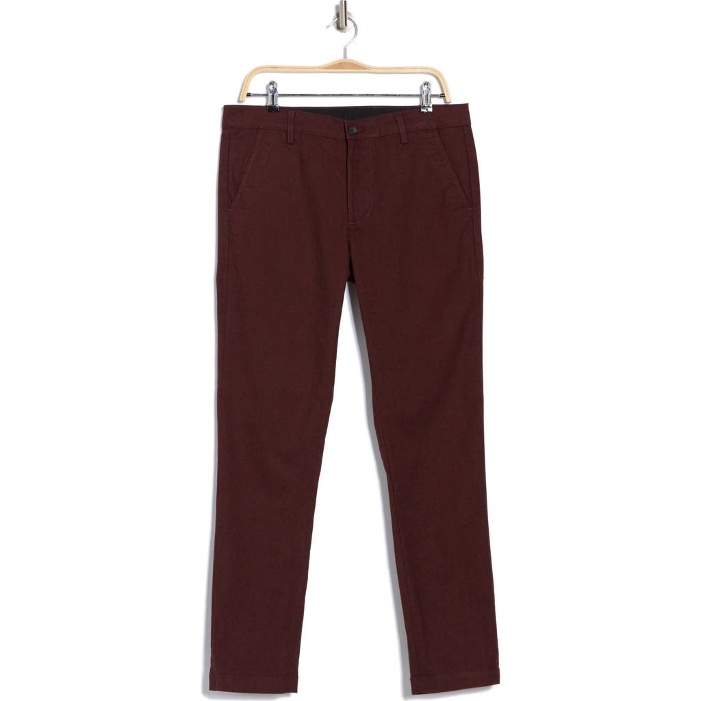 Ag Jamison Tailored Skinny Pants In Dark Sangria