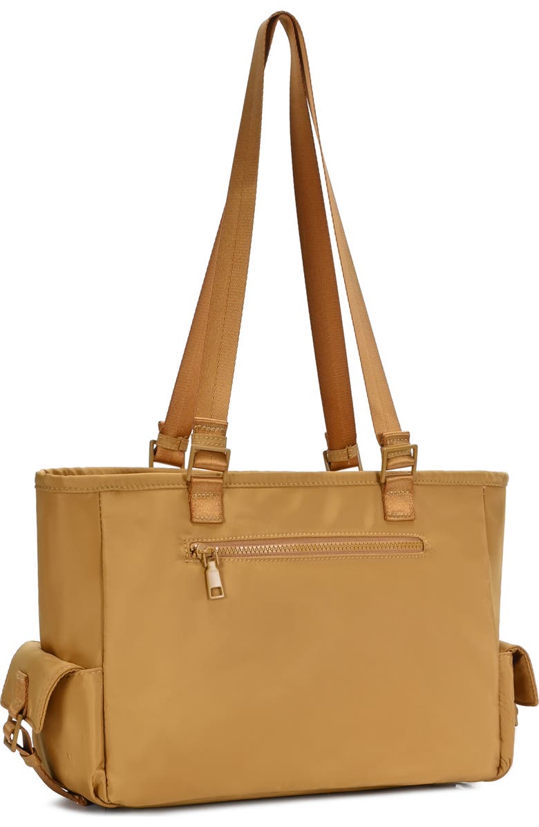 Sasha + Sofi Multi Pocket Tote with Crossbody Strap, Alternate, color, Honey