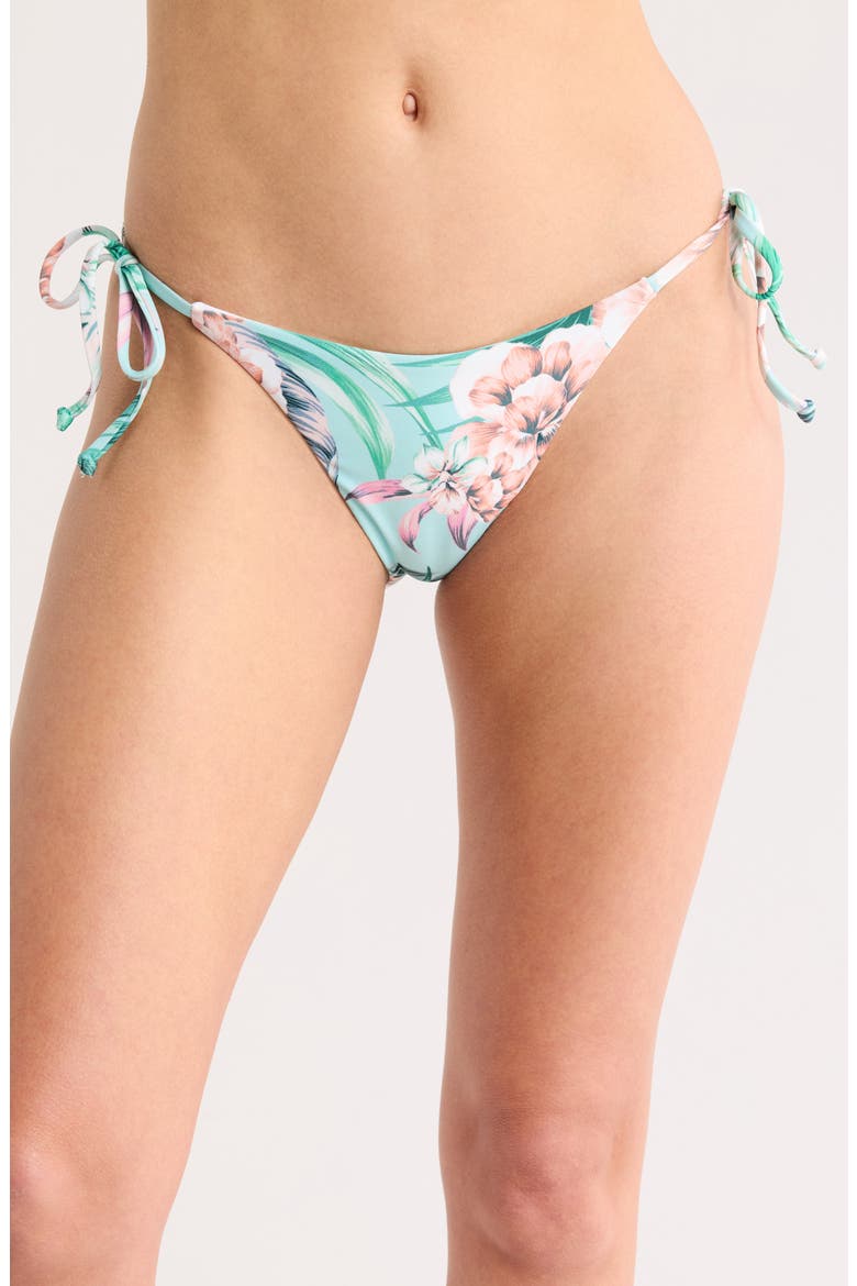 Print Tie Side Bikini Bottoms, Main, color, MIAMI LANE