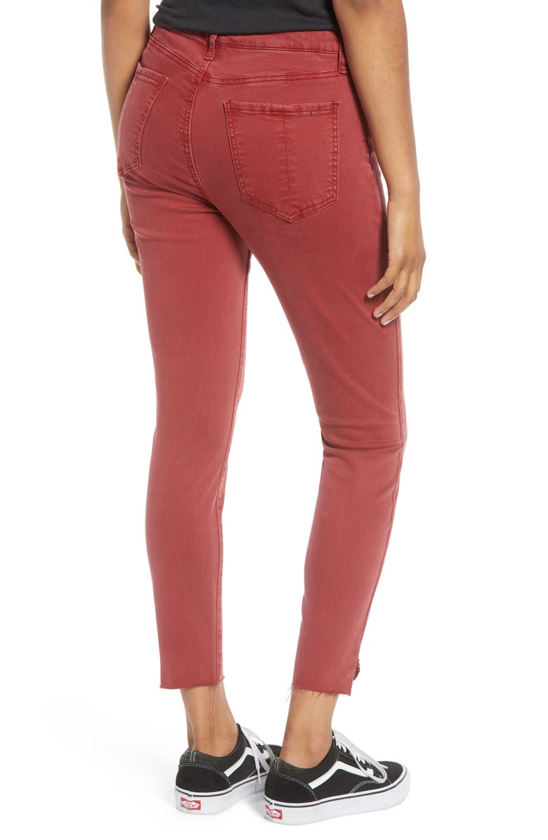 Prosperity Denim Kate Raw Hem Crop Straight Leg Jeggings, Alternate, color, 