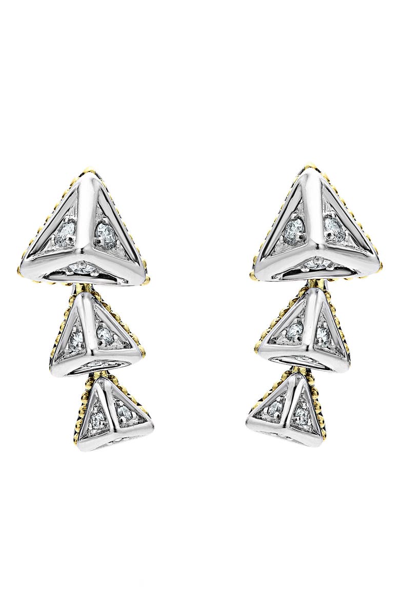 LAGOS Graduated Diamond Pyramid Ear Crawlers, Alternate, color, 