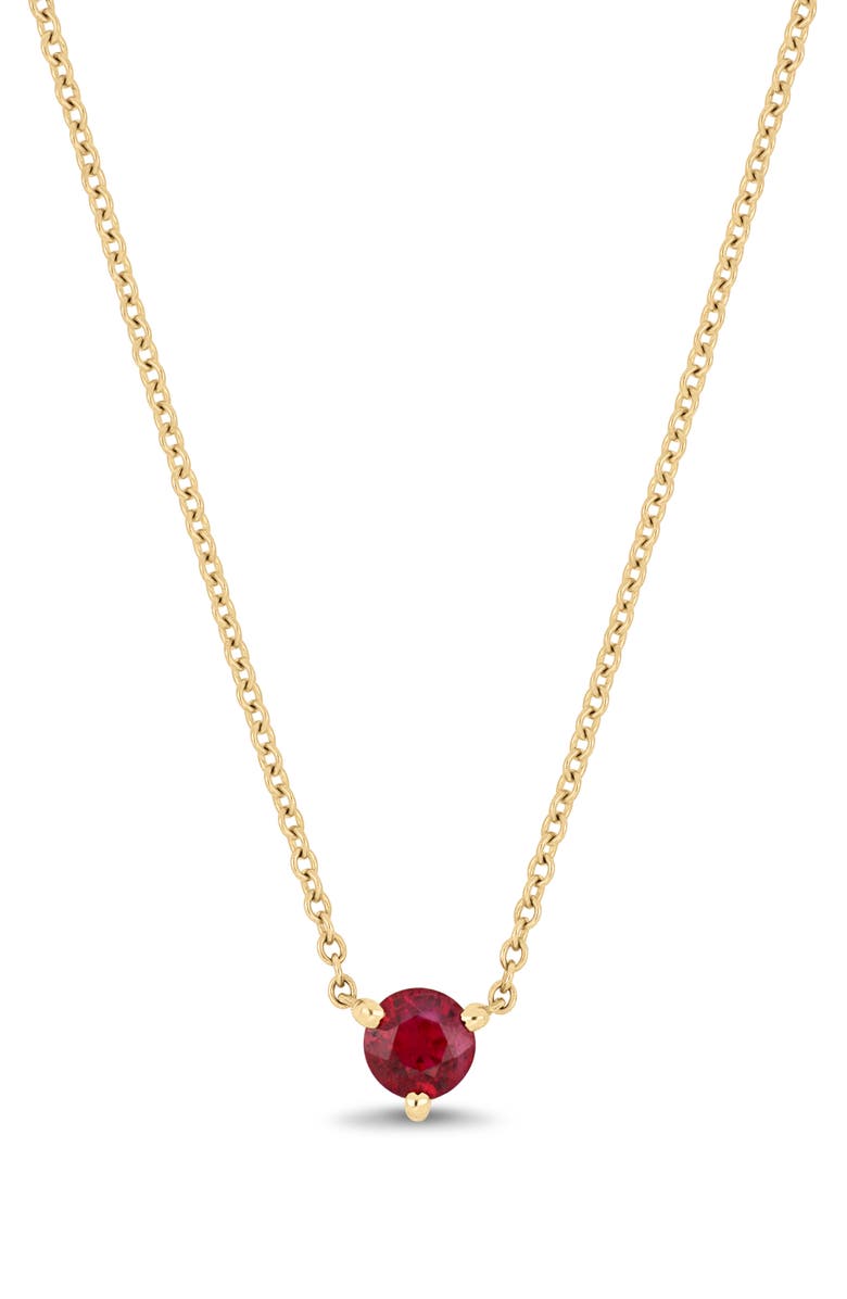 Bony Levy El Mar Ruby Pendant Necklace, Main, color, Red