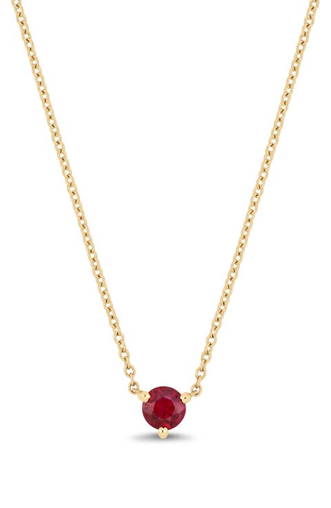 El Mar Ruby Pendant Necklace