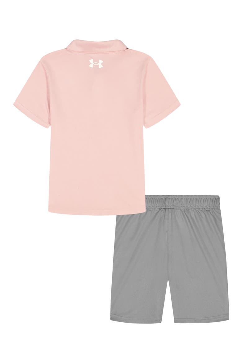 Kids' Polo & Shorts Set, Alternate, color, PRIME PINK