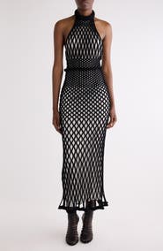 Givenchy Mesh Halter Neck Dress