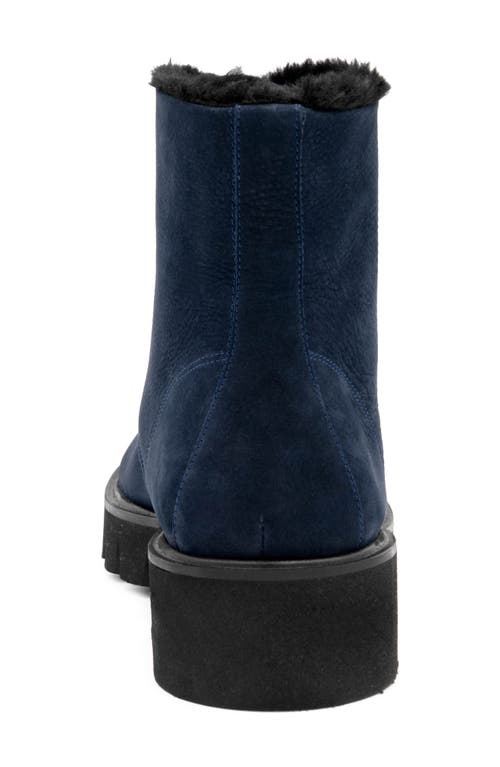 Amalfi By Rangoni Rivoli Faux Shearling Bootie In Blue