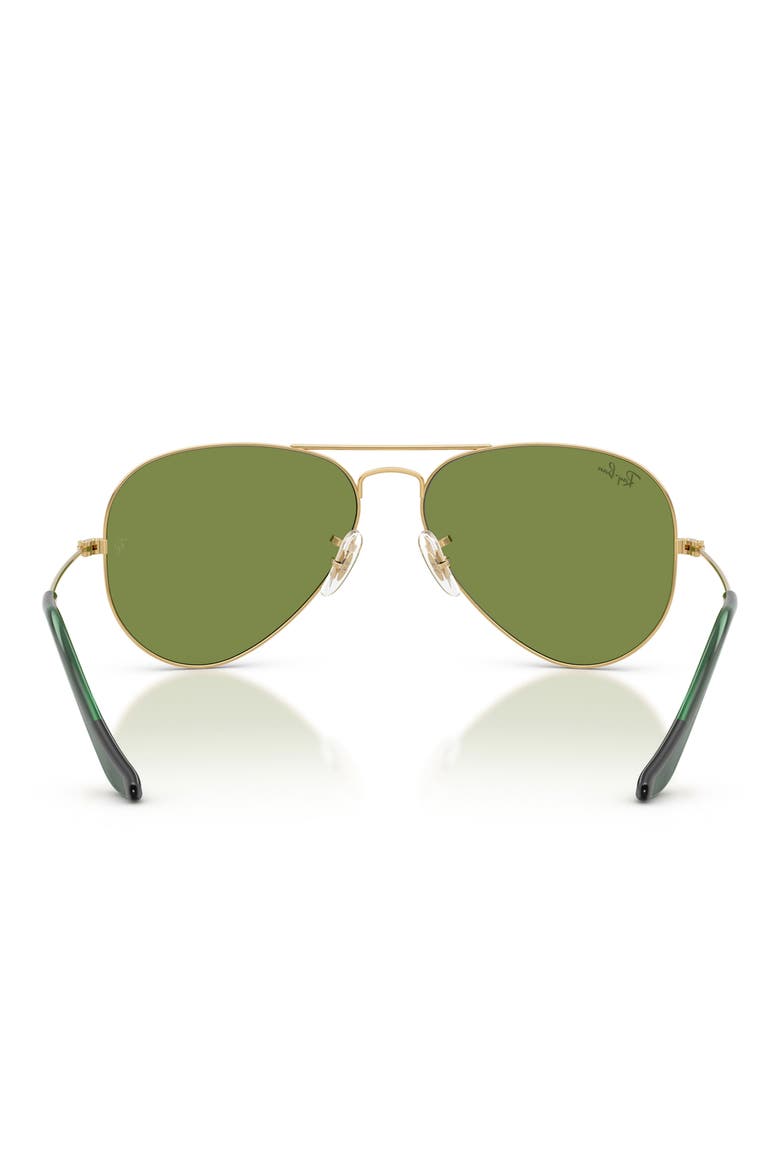 58mm Aviator Sunglasses, Alternate, color, ARISTA / GREEN