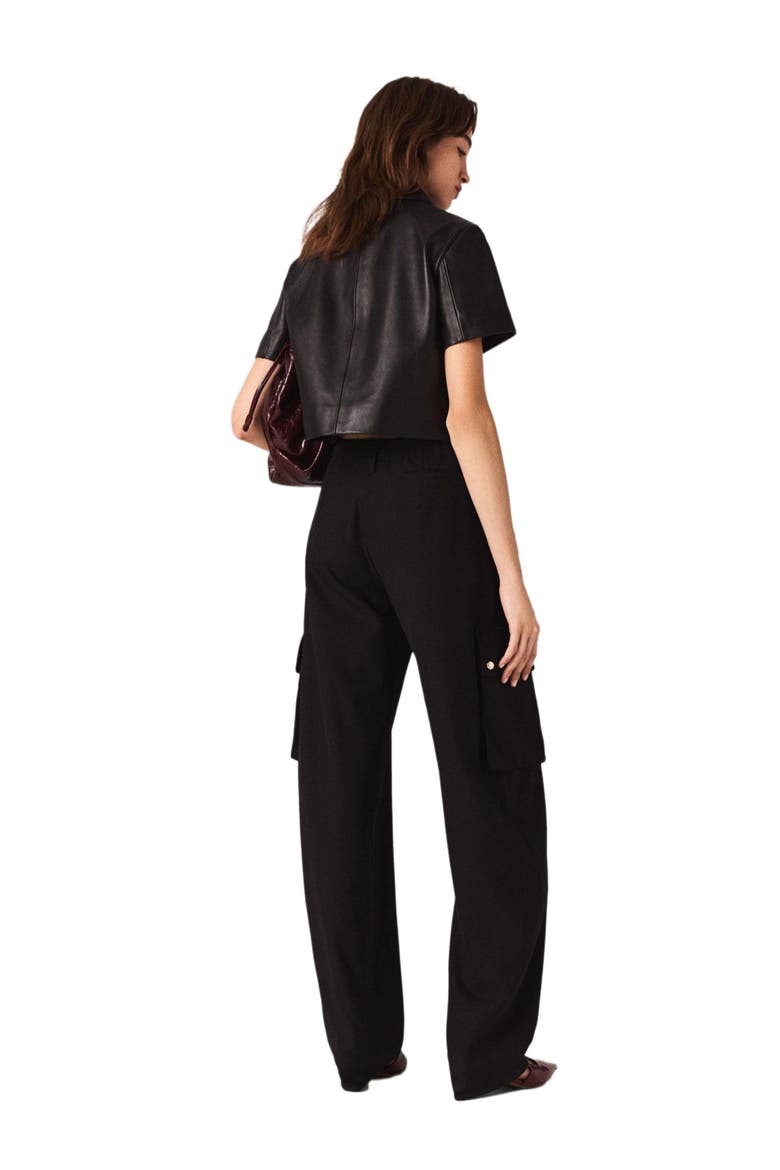 Cargo trousers, Alternate, color, Black