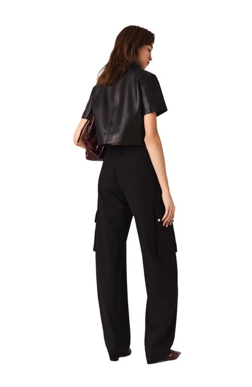 Maje Cargo Trousers In Black