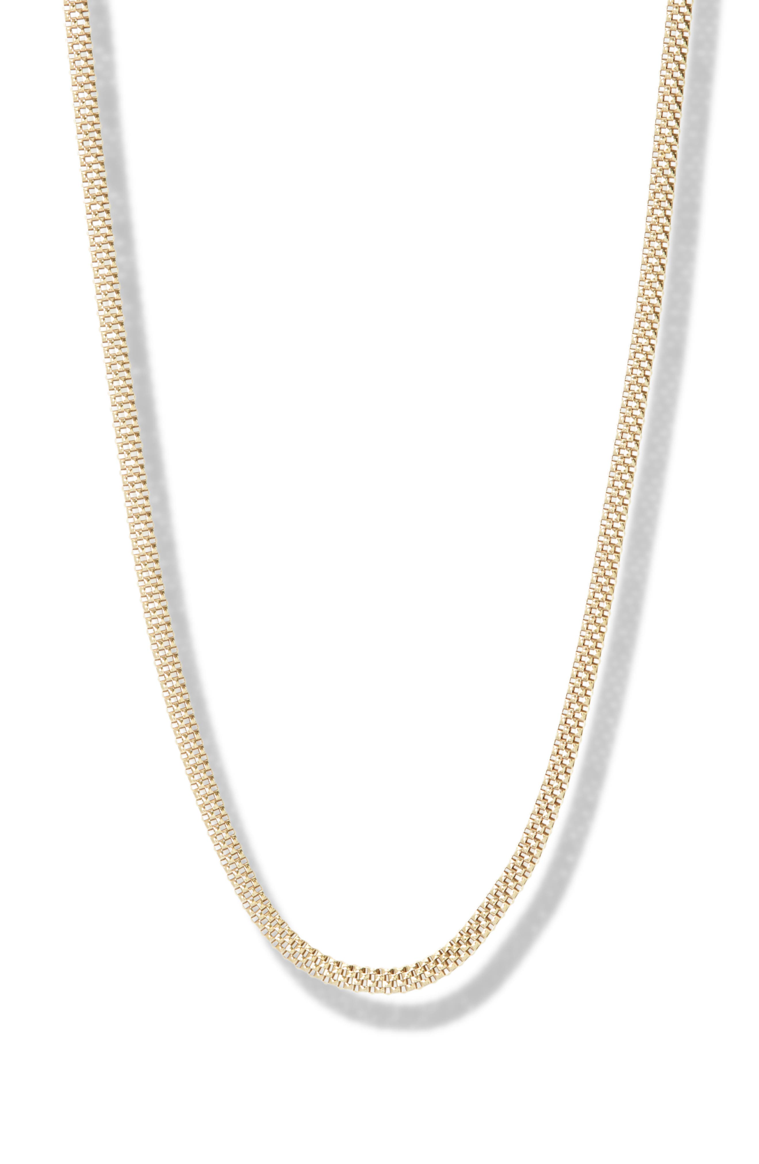 Argento Vivo Sterling Silver Mesh Chain Necklace