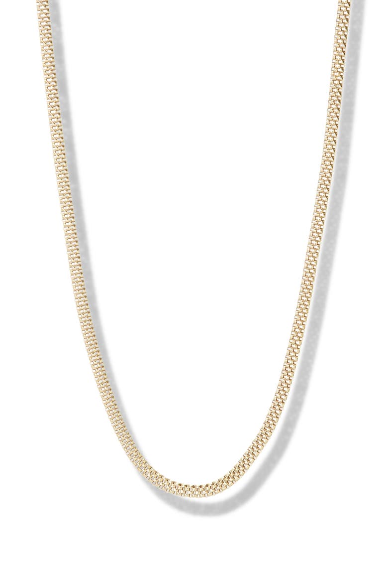 Mesh Chain Necklace, Main, color, GOLD
