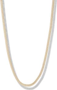 Argento Vivo Sterling Silver Mesh Chain Necklace